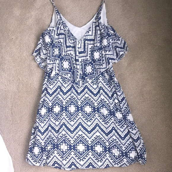 Patterned spaghetti strap dress - Picture 4 of 4
